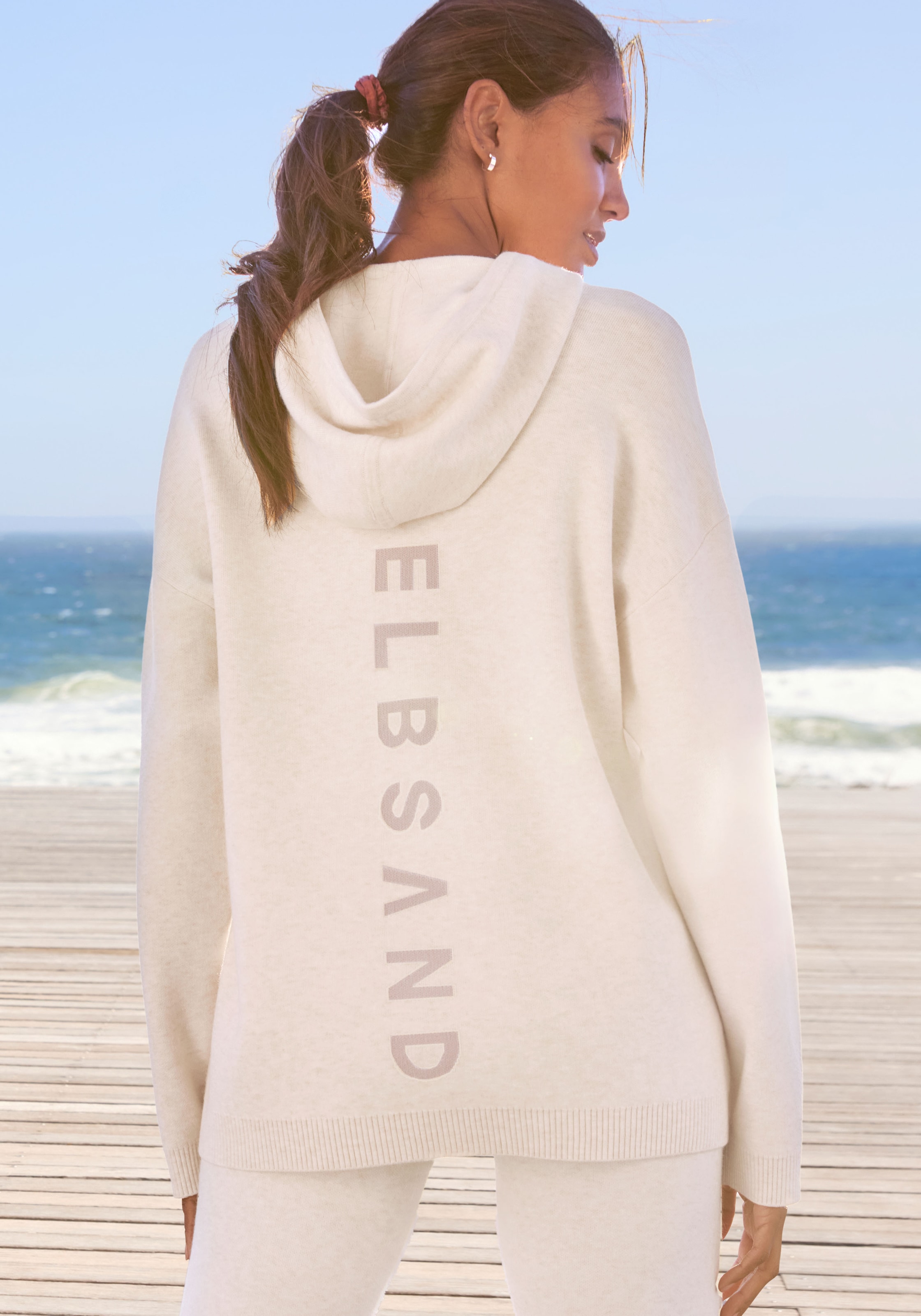 Elbsand Hoodie , aus hochwertigen Strick