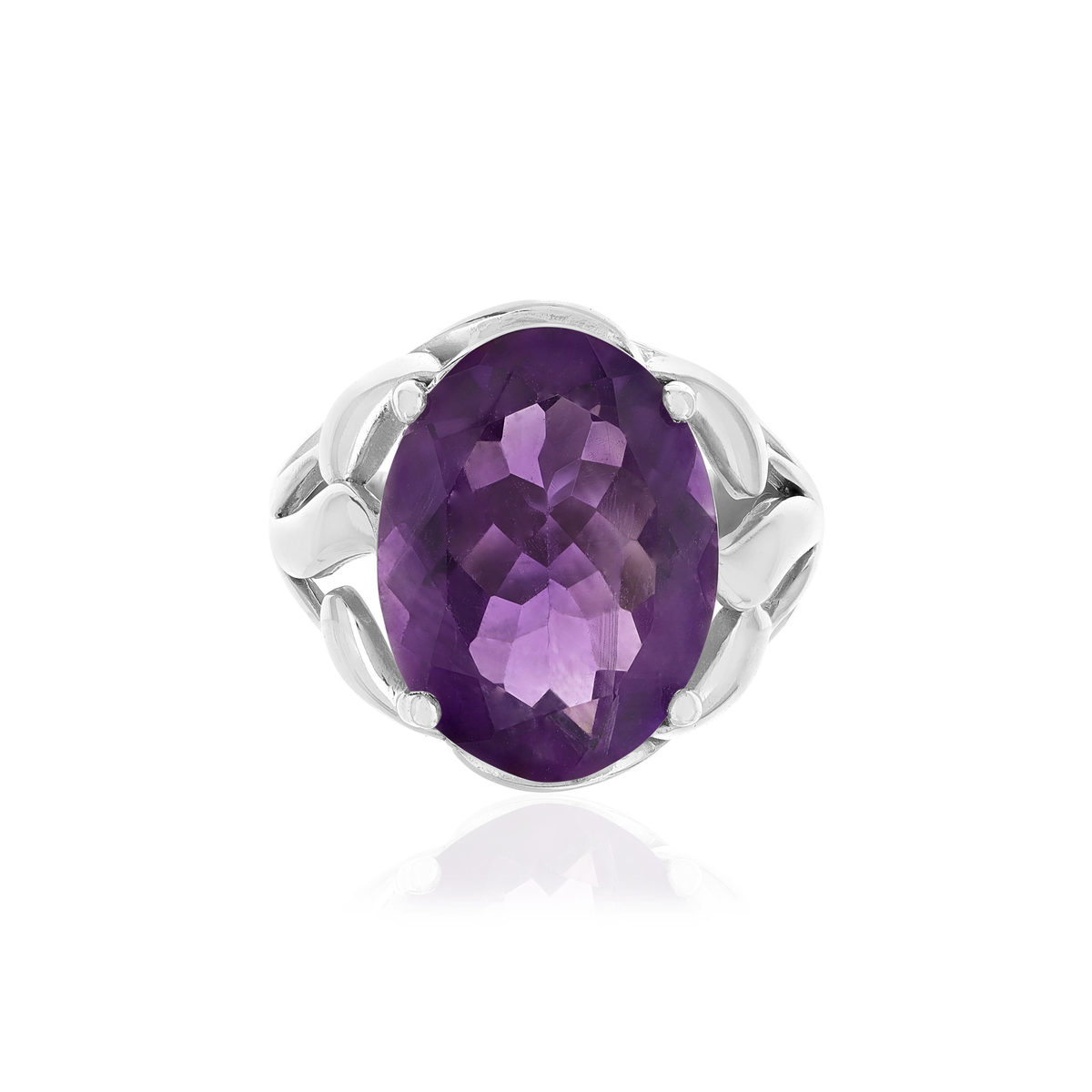 Bague argent 925 améthyste 7.50 carats