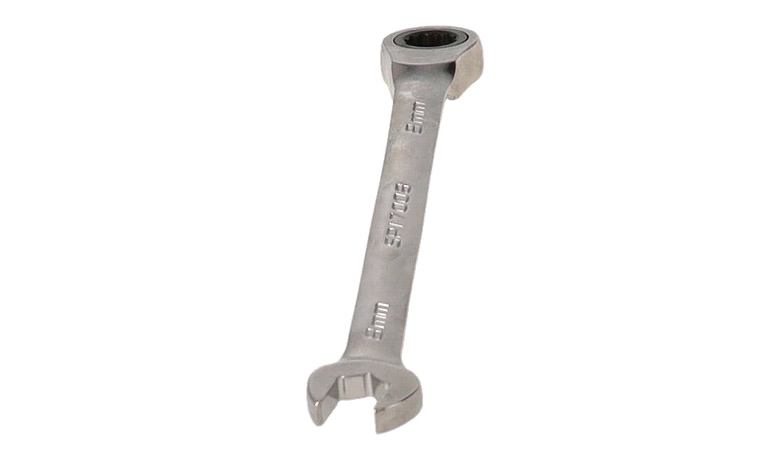 Ringgaffelnøgle 8mm m/skralde vendbar