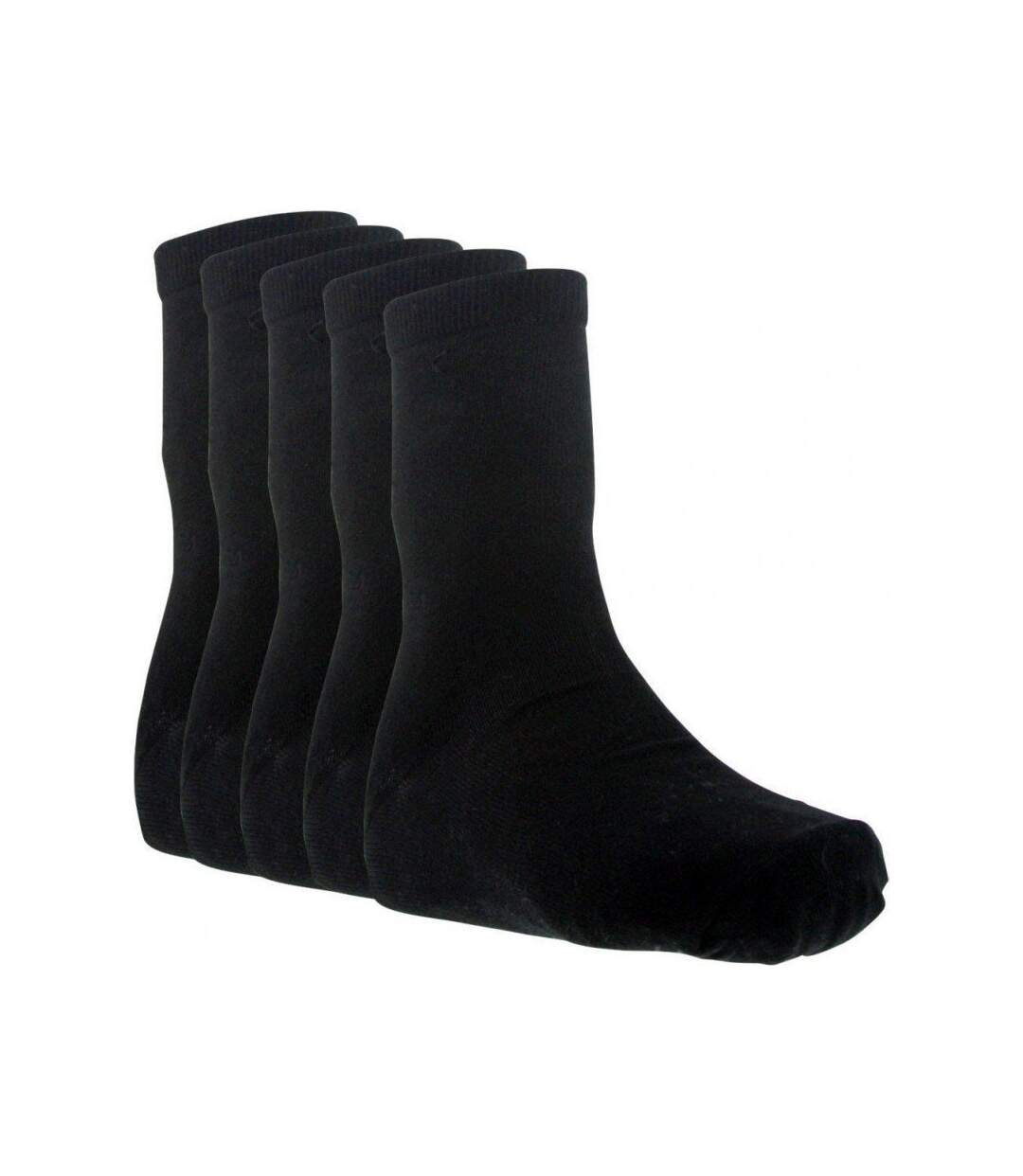 TWINDAY Lot de 5 paires de Chaussettes Femme Coton LESUNIES Noir
