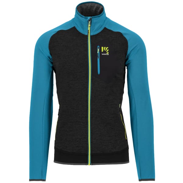 Veste polaire ski rando KARPOS ODLE FLEECE BLACK/BLUE JEWEL