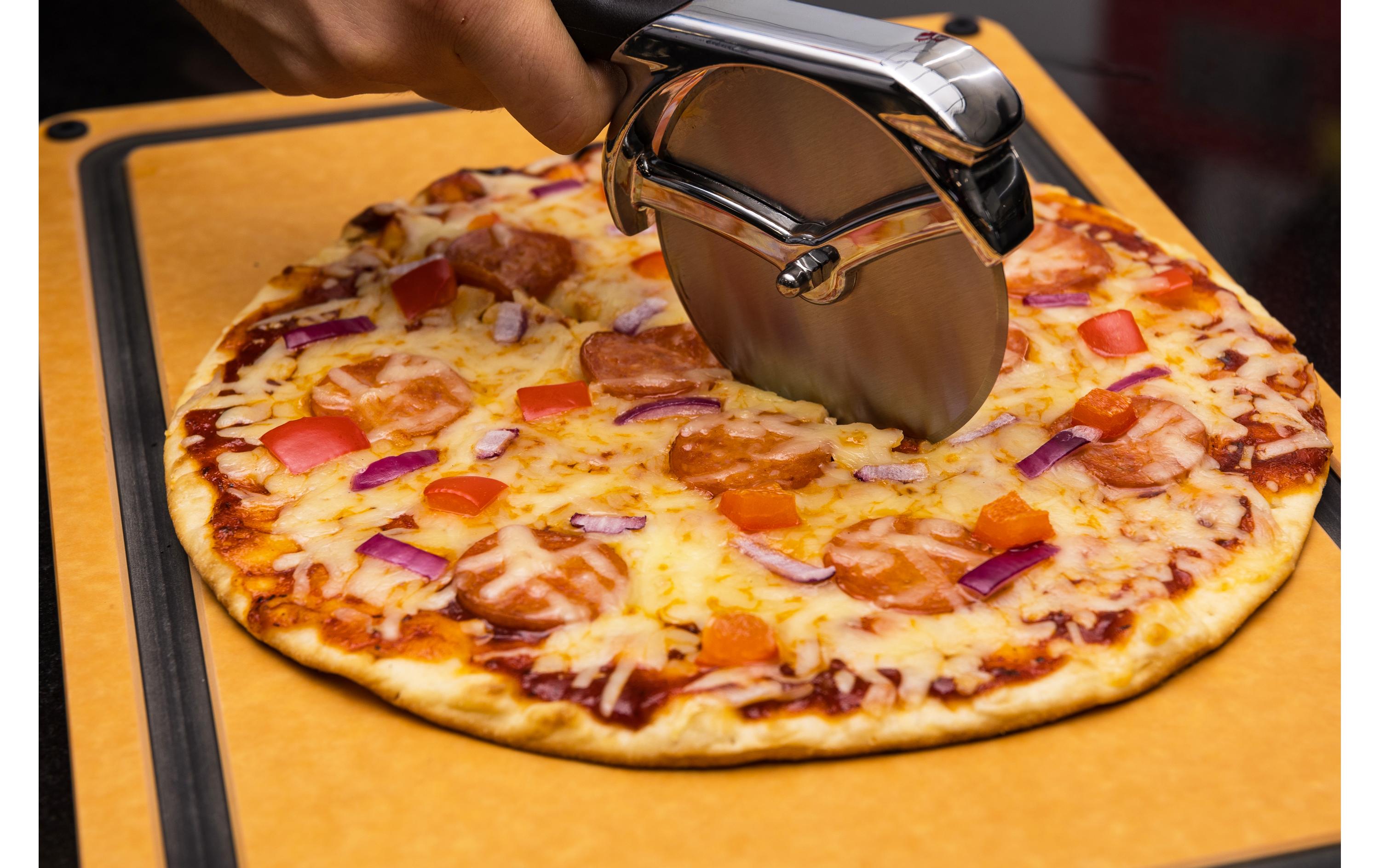 Pizzaschneider Deluxe, Silber/SchwarzPizzaroller