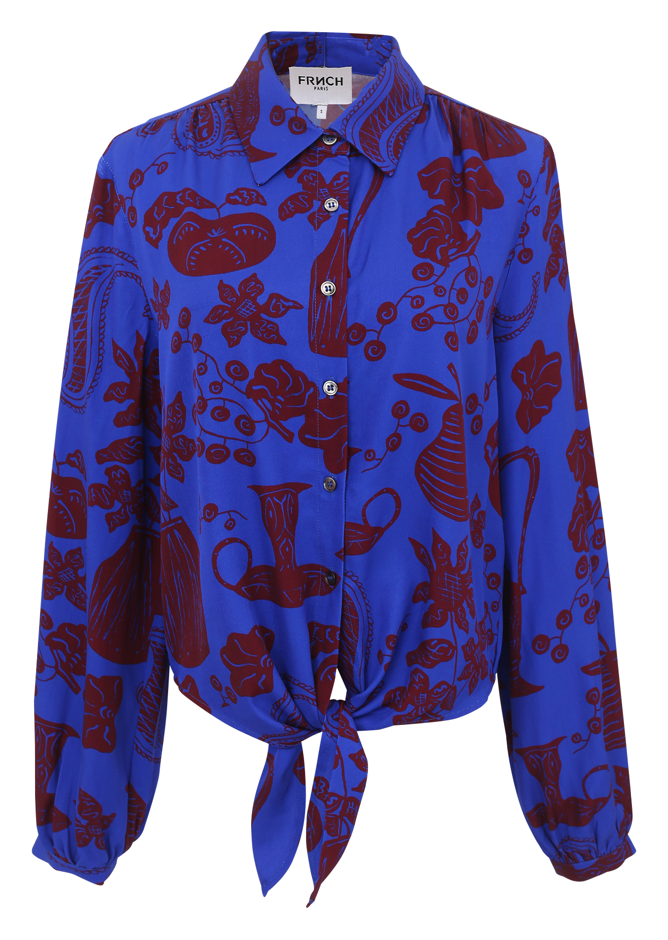 SWAN - Chemise fluide à nœud imprimé | Multicolore