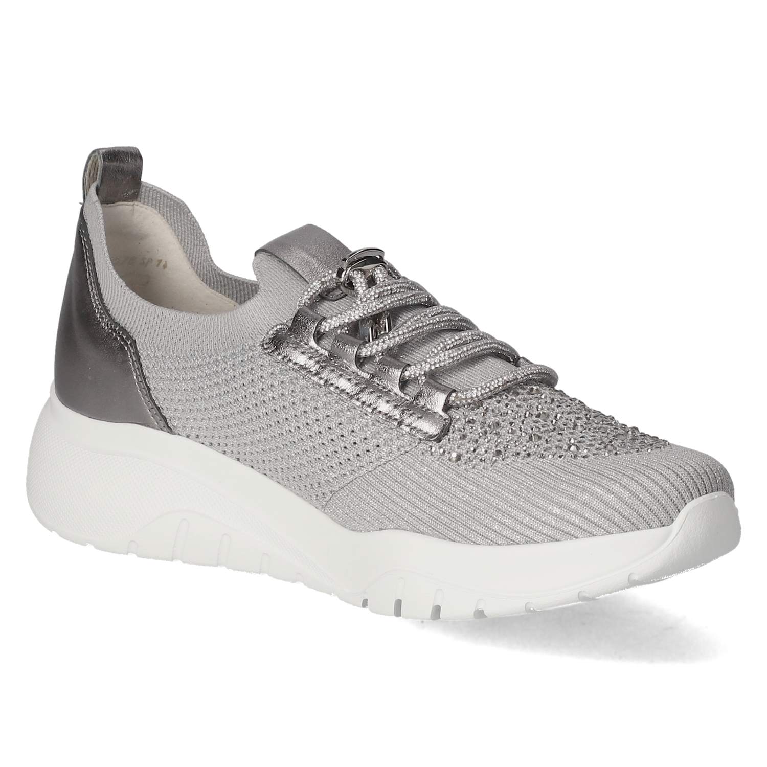 Gabor Low Sneaker - grau (glitter)