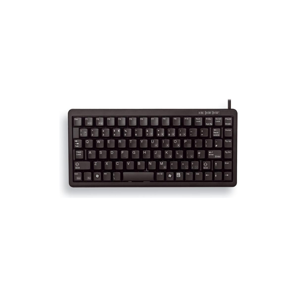 CHERRY kompakt minitastatur, USB, Svensk, svart