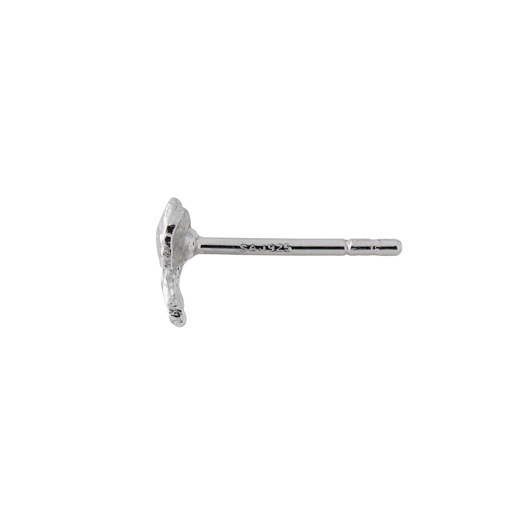 Stine A Petit Bow Earring With Stone Silver