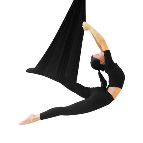 Yoga-hængekøje 400x280 cm med strækbare stropper
