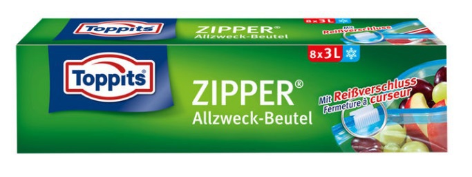 Toppits Zipper 3 ltr 8st