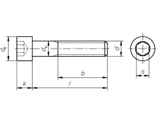 Inbusbout DIN 912 M10x50 mm, verzinkt, 100 stuks 0/0300/001/10,0/50/ /74