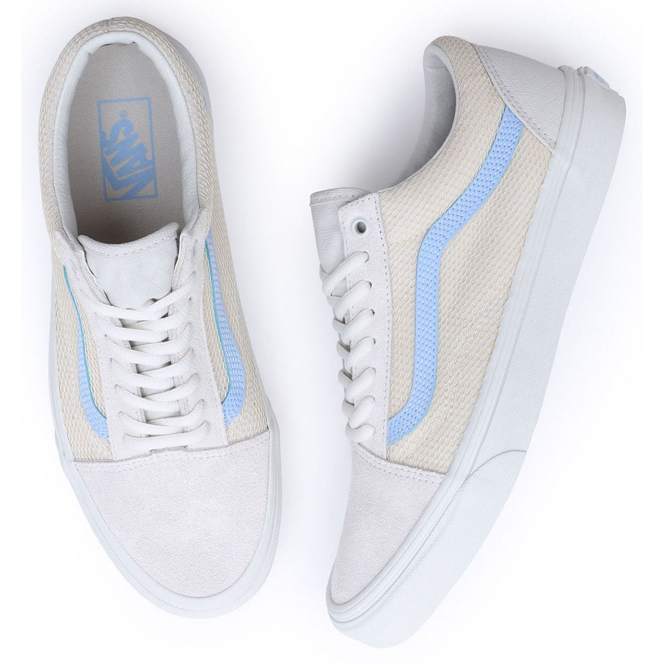 Vans Baskets Old Skool écru/bleu