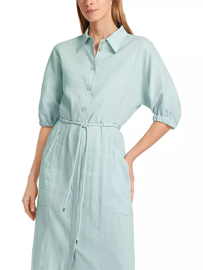 MARC CAIN Hemdblusenkleid hellblau