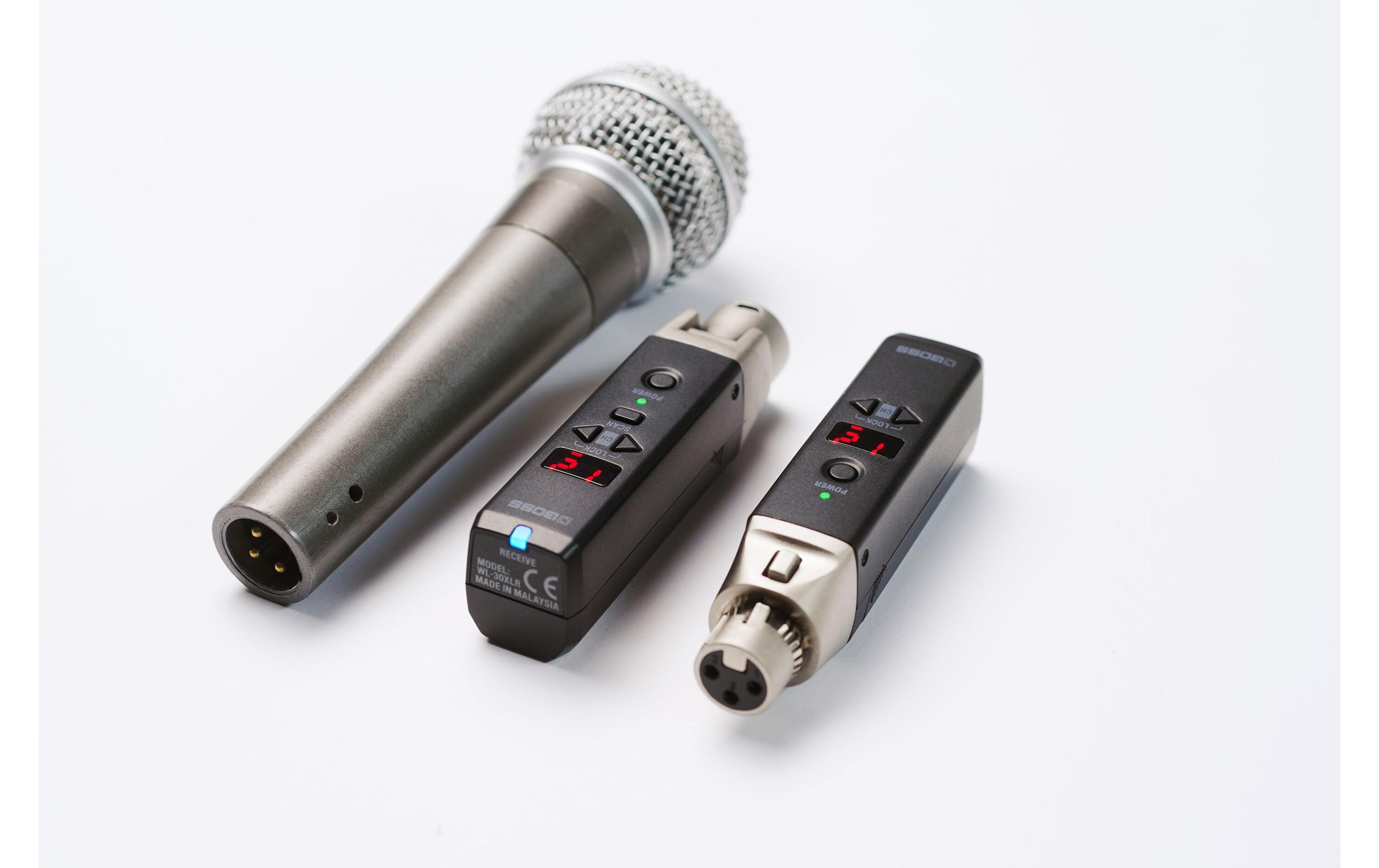 Adapter WL-30XLR Funksystem<br>Plug-and-Play Funkmikrofon-Erlebnis mit einfacher Einrichtung