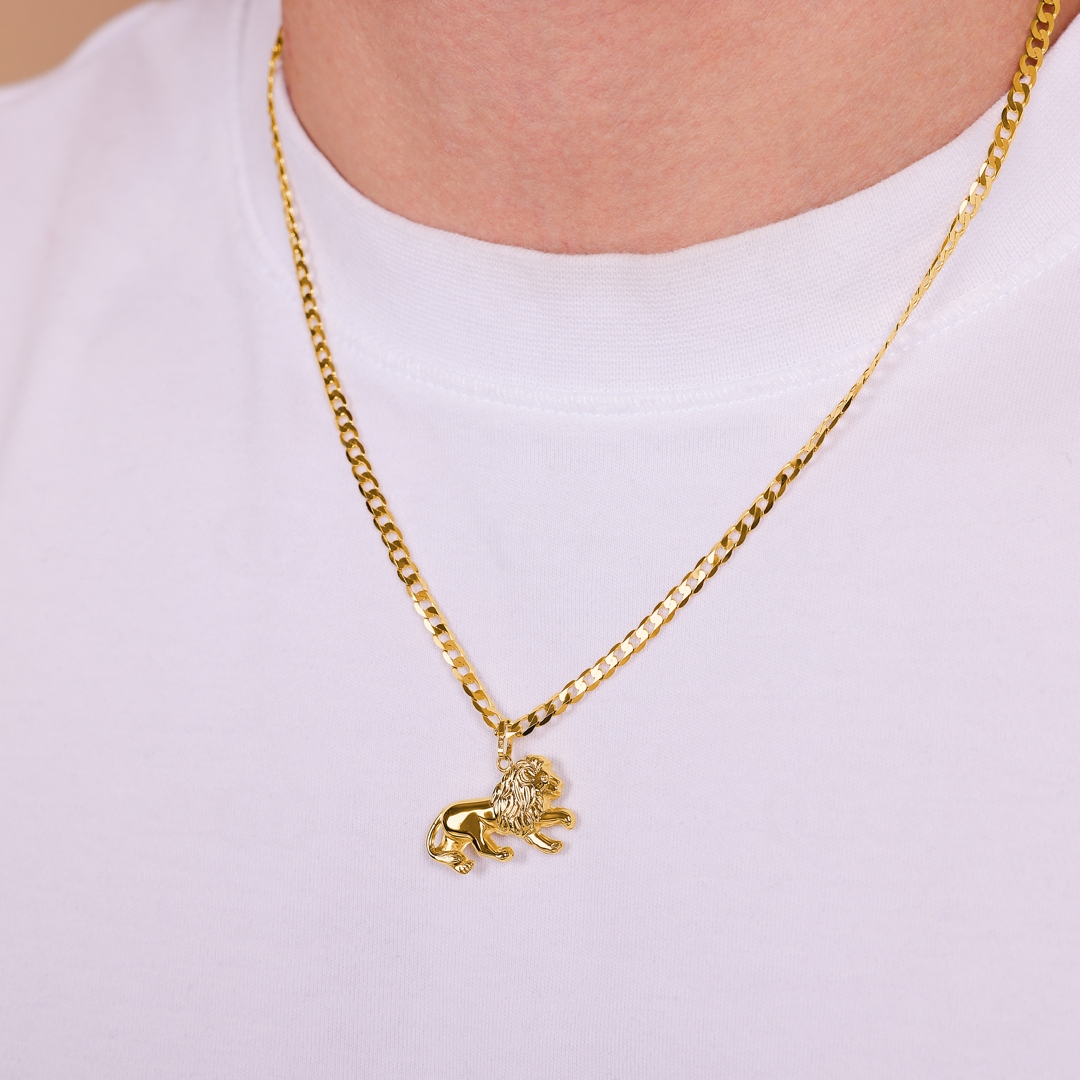 Anhänger 750/18 K Gelbgold Löwe