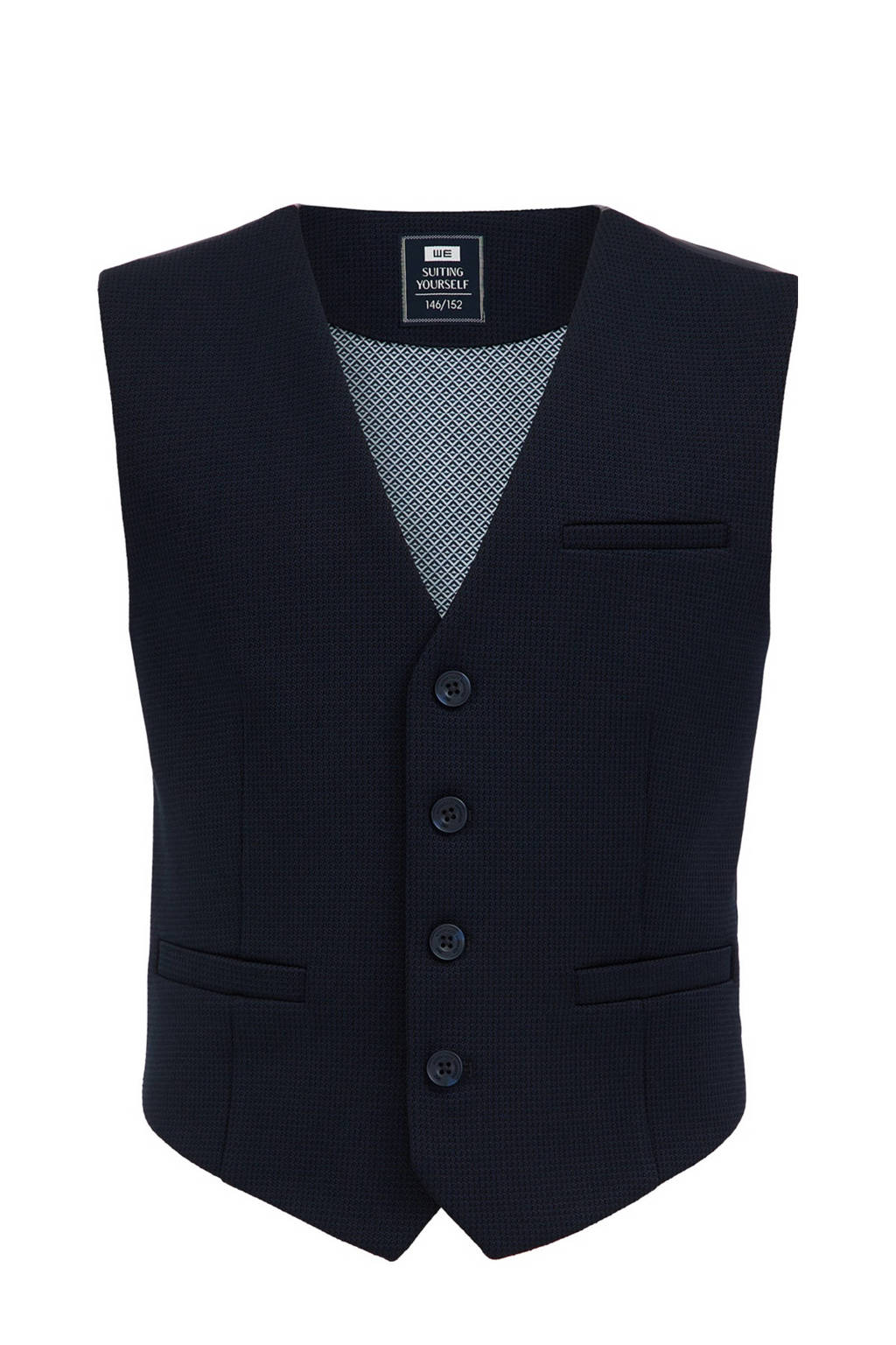 WE Fashion gilet donkerblauw