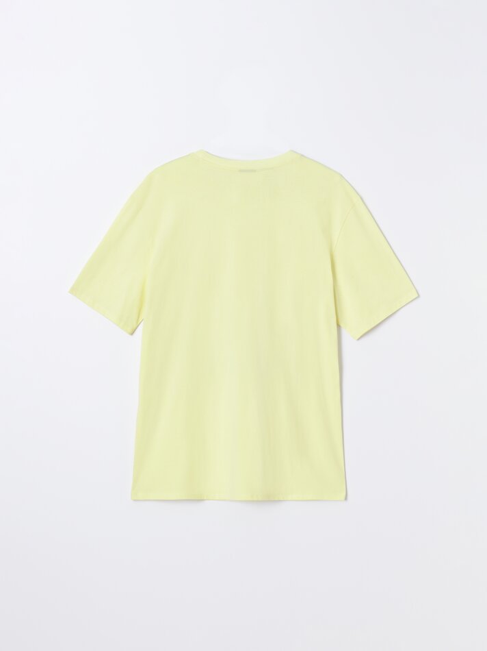 Camiseta maxi estampada dos Minions - UCS LLC - Amarelo Claro