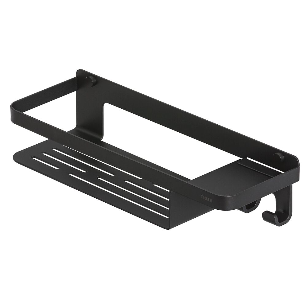 Tiger Caddy douchemand met handdoekhaak 32cm zwart