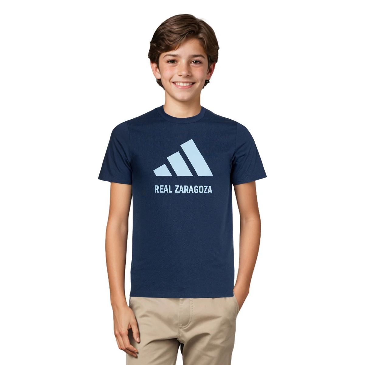 T-Shirt adidas Real Zaragoza Cotton Logo Tee 25 Criança