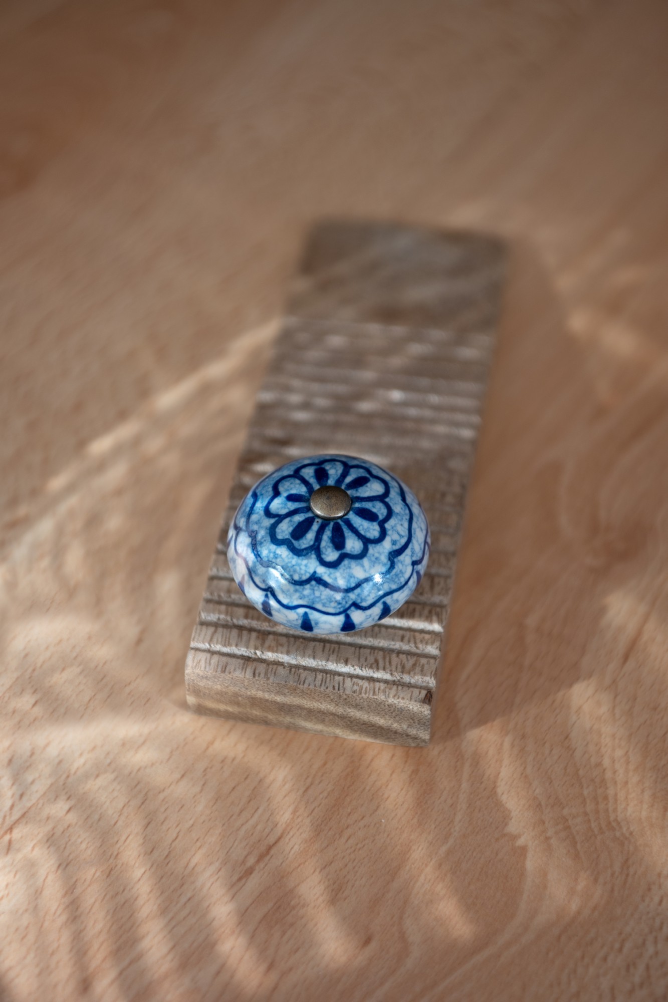 Türstopper mit Keramikknauf, Mangoholz, T 15 cm, B 5 cm günstig bestellen