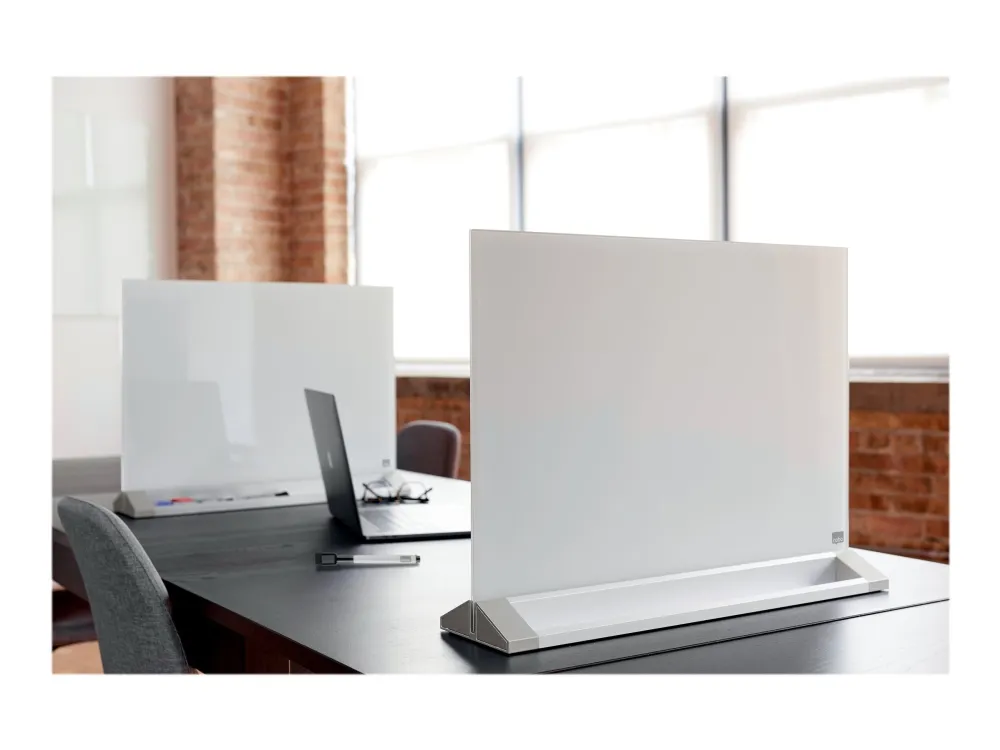 Nobo magnetisk skrivebords whiteboard med glasoverflade 585x447 mm Brilliant hvid