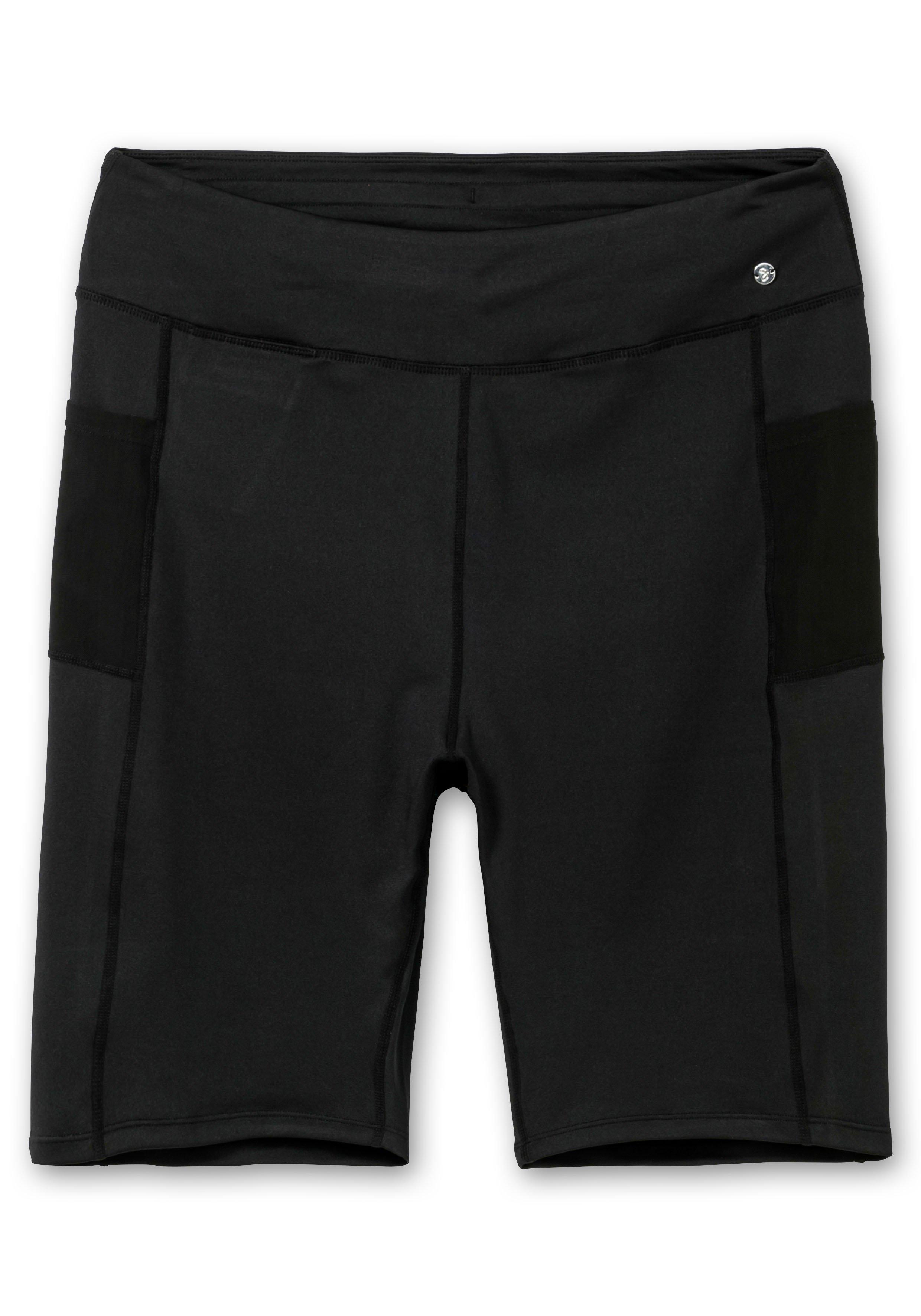 Radlerhose aus Funktionsmaterial, mit Mesh-Taschen