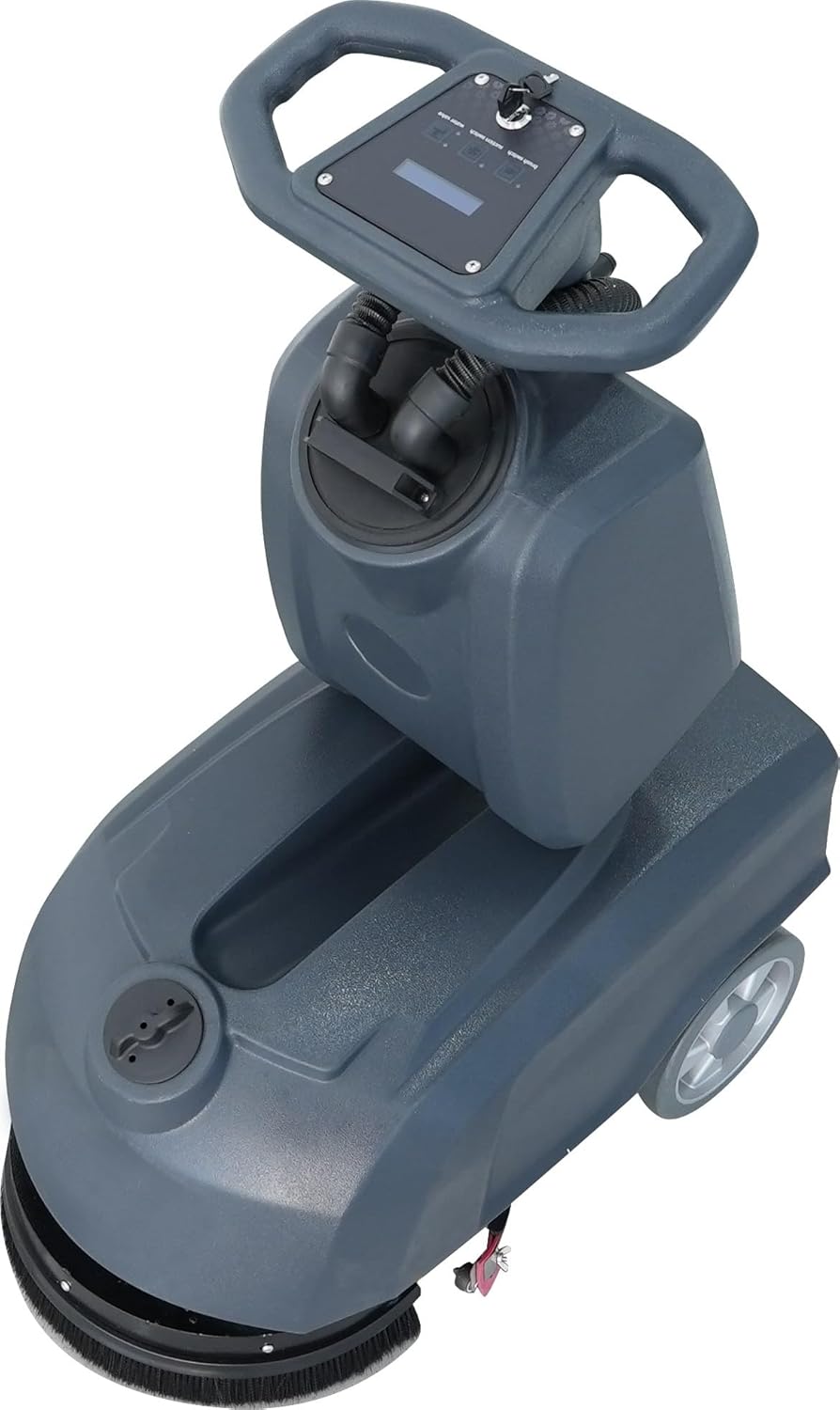 Scheuersaugmaschine DT30 handgeführte Reinigungsmaschine | Akku Bodenpoliermaschine Wischsauger mit 35 cm Bürstendurchmesser | gewerbliche Bohnermaschine