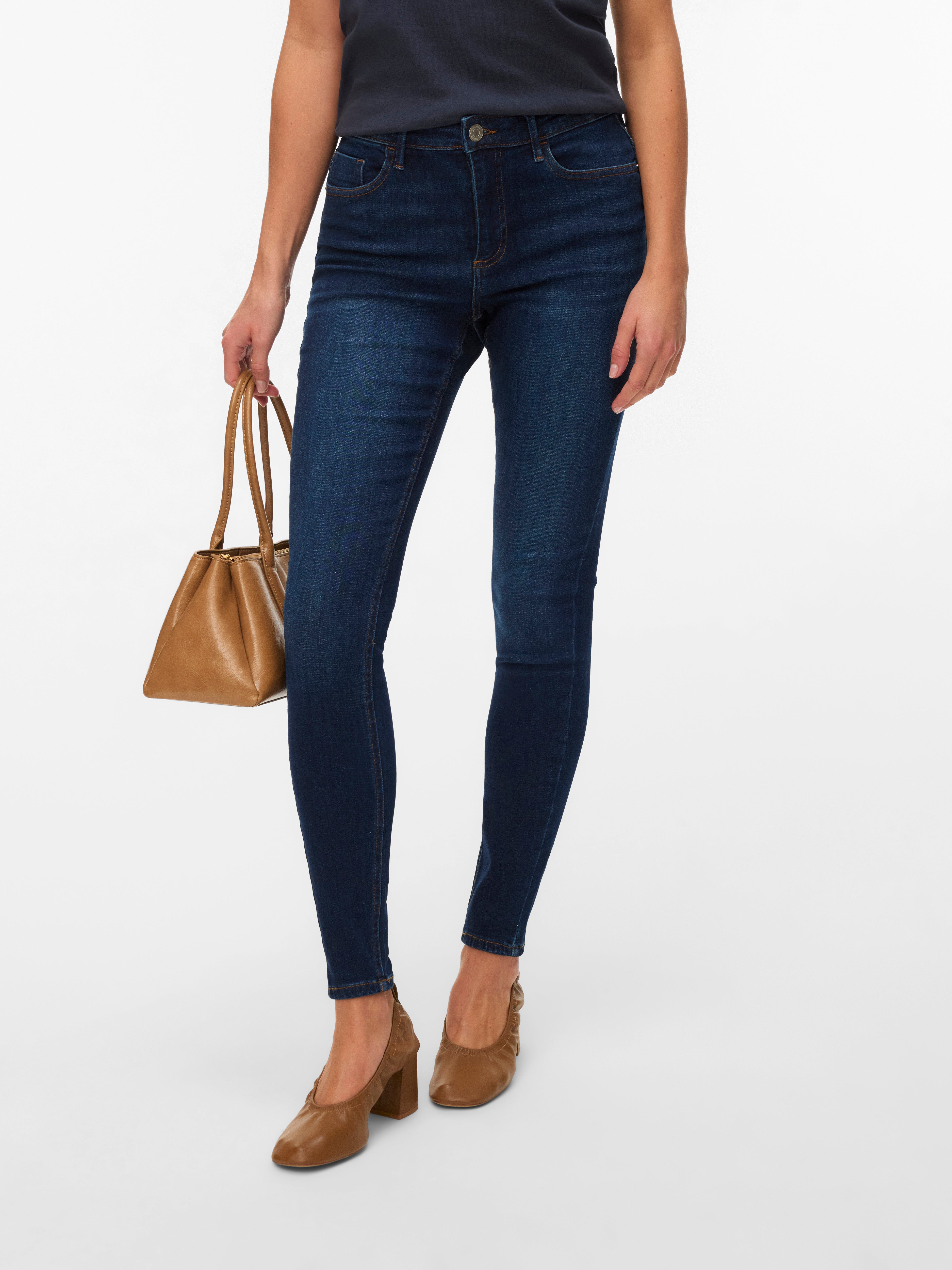 VMPOLLY Mid rise Skinny fit Jeans