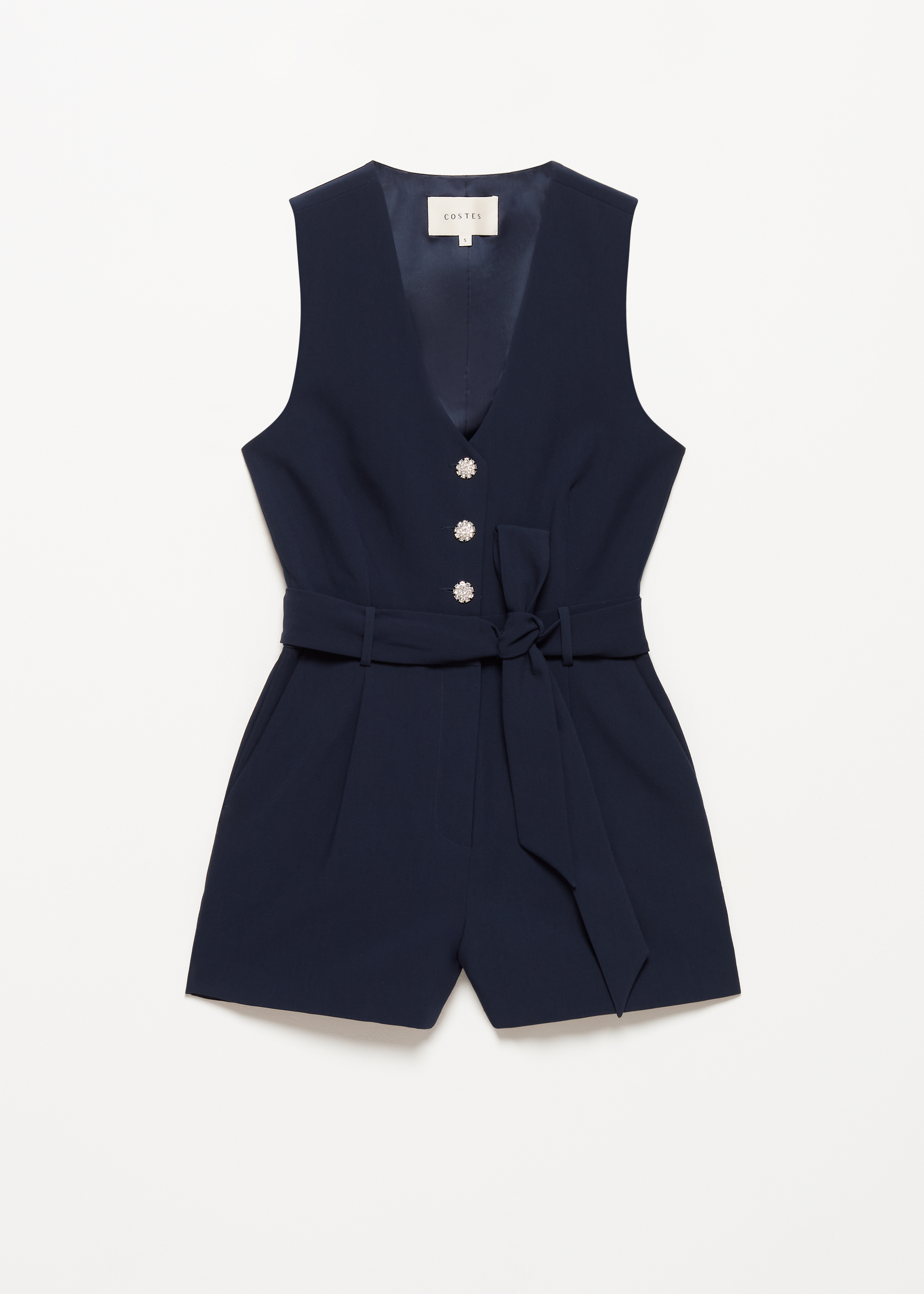 Playsuit met sierknopen