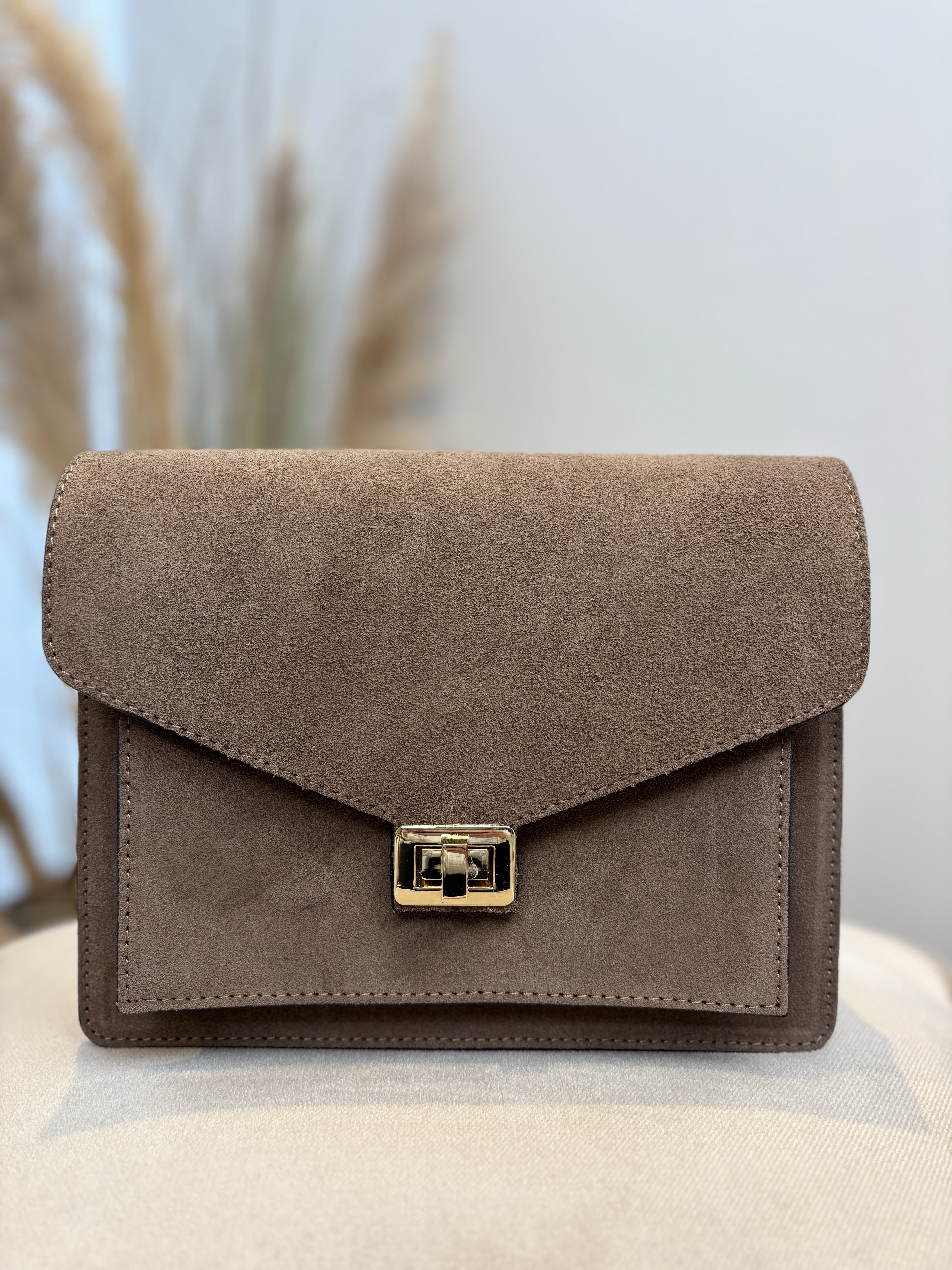 Stacey Bag - Suede Taupe