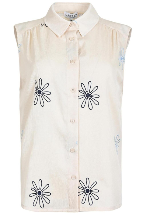 Maicazz ecru dames blouse