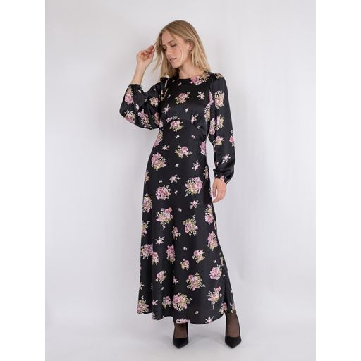 Neo Noir Ilba Flower Bunch Kjole, Black, 36