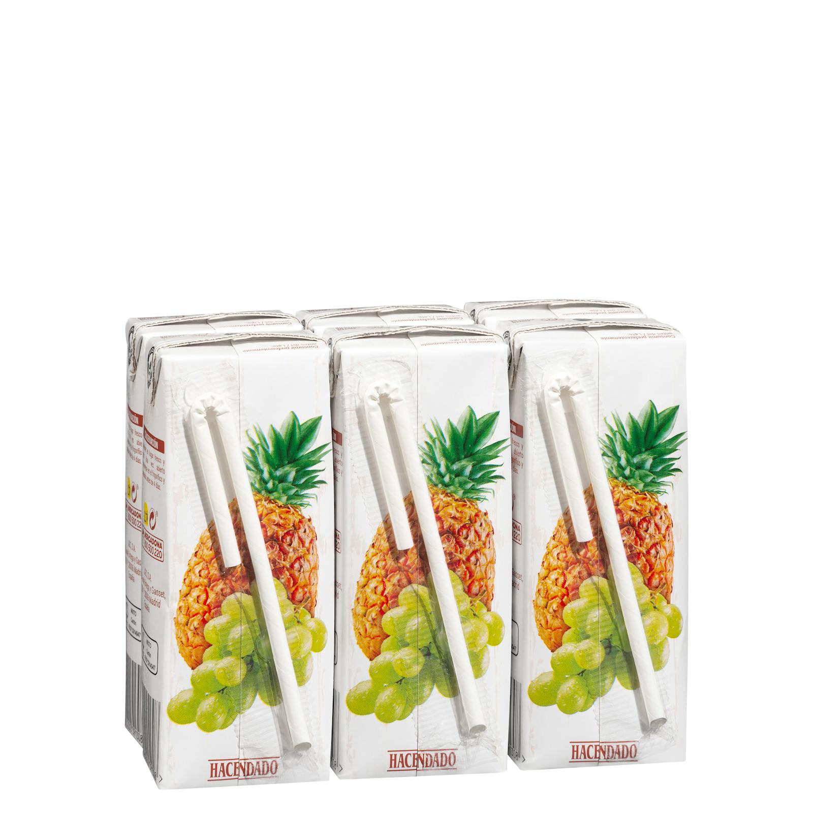Jus d'ananas et de raisin Hacendado