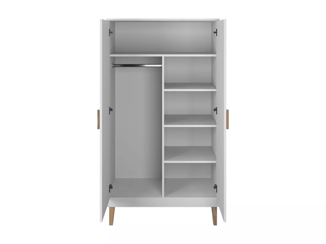 Armoire 2 portes Kubi - Blanc