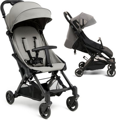 Beemoo Easy Fly 4 Trille inkl. Breezy Kalesje, Stone Grey/Grey Melange