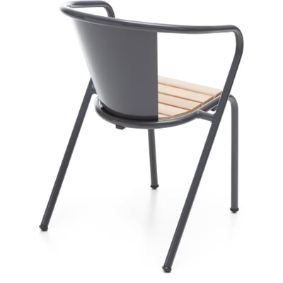Stuhl Estoril, Holz, RAL 7024 Graphitgrau