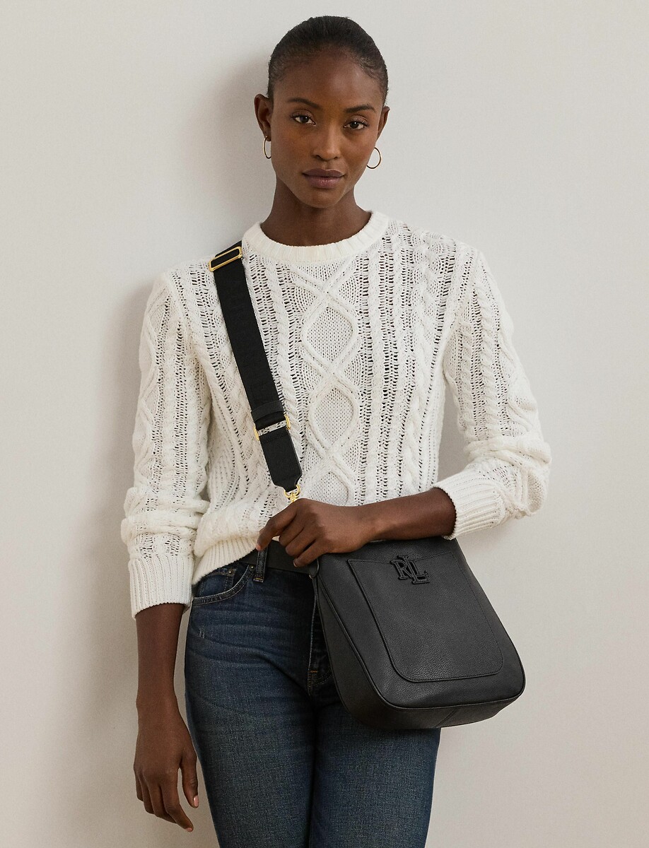 LAUREN RALPH LAUREN<br>Bolsa de ombro em couro CAMERYN