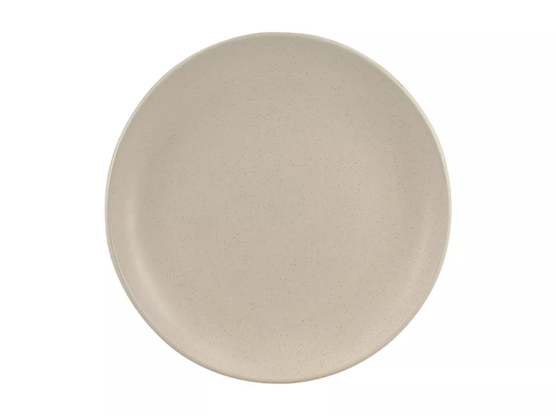 Novastyl - Lot 6 Assiettes A Dessert Arita 20.5cm En Gres Beige