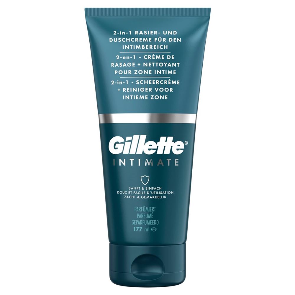 Gillette Intimate 2in1 Rasiercreme für den Intimbereich Creme Tb 177 ml