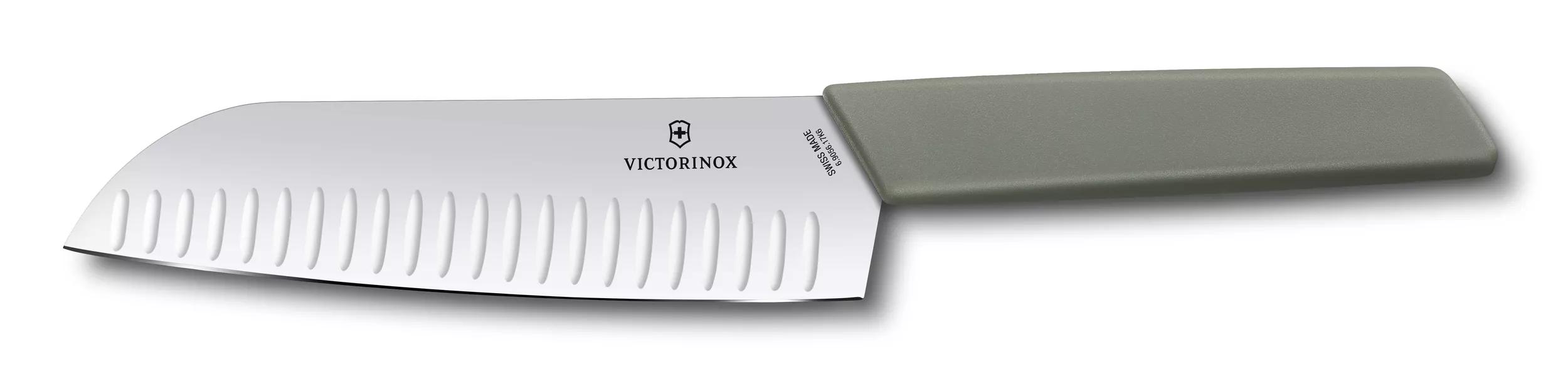 Swiss Modern Santokumesser-olive-green