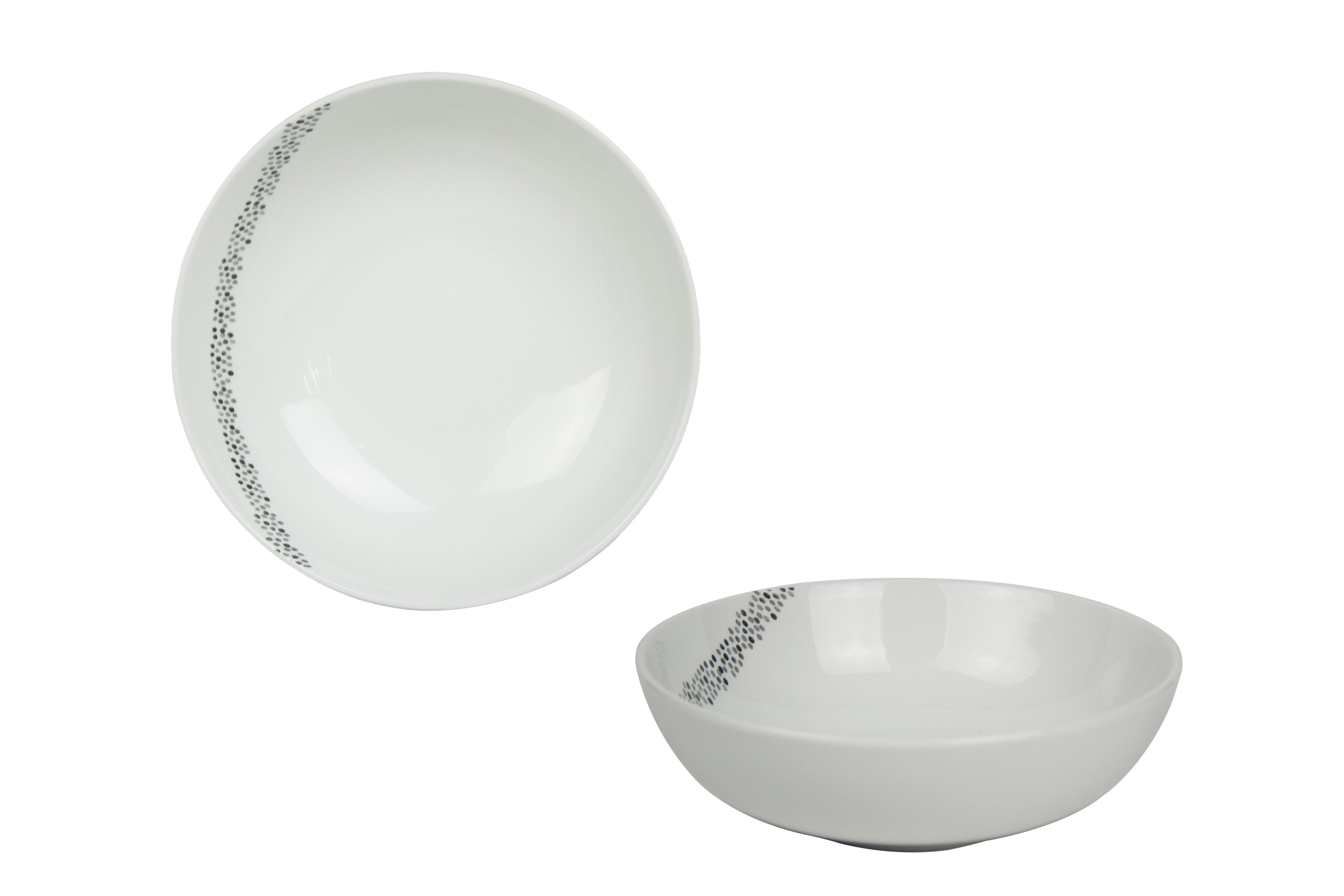 ASSIETTE CREUSE DOTTIES 18.5CM PORCELAINE