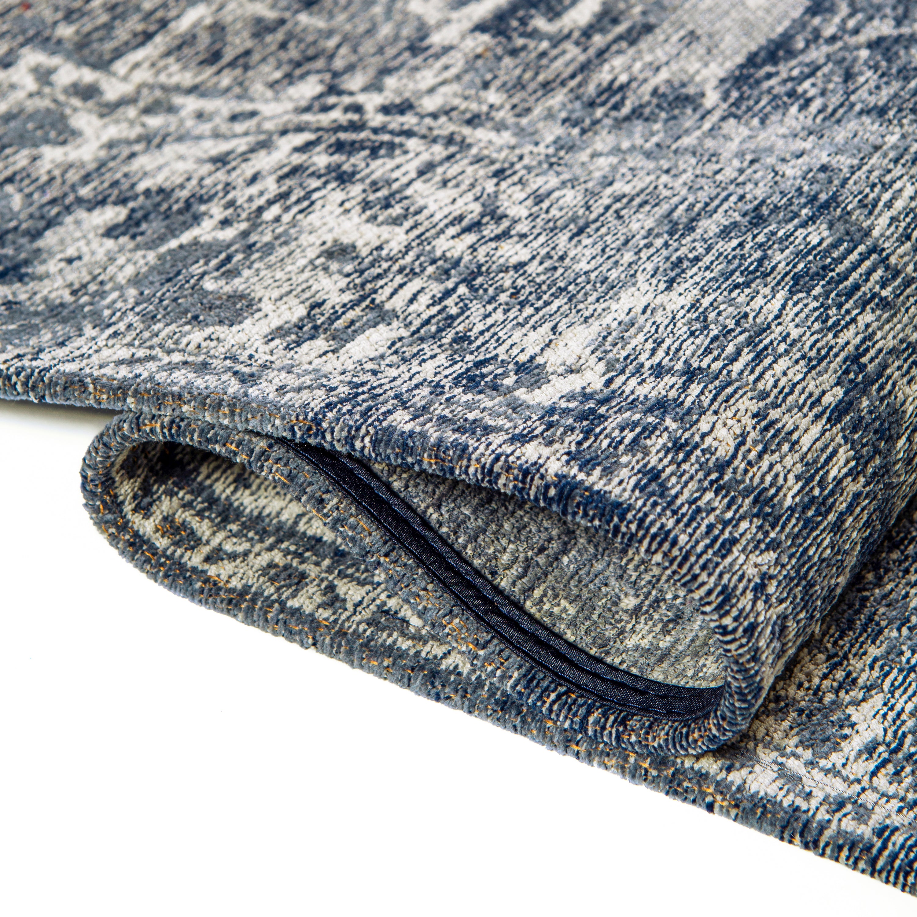 Lola & Moi Heris Vloerkleed - Deep Blue  - 170 x 240 cm