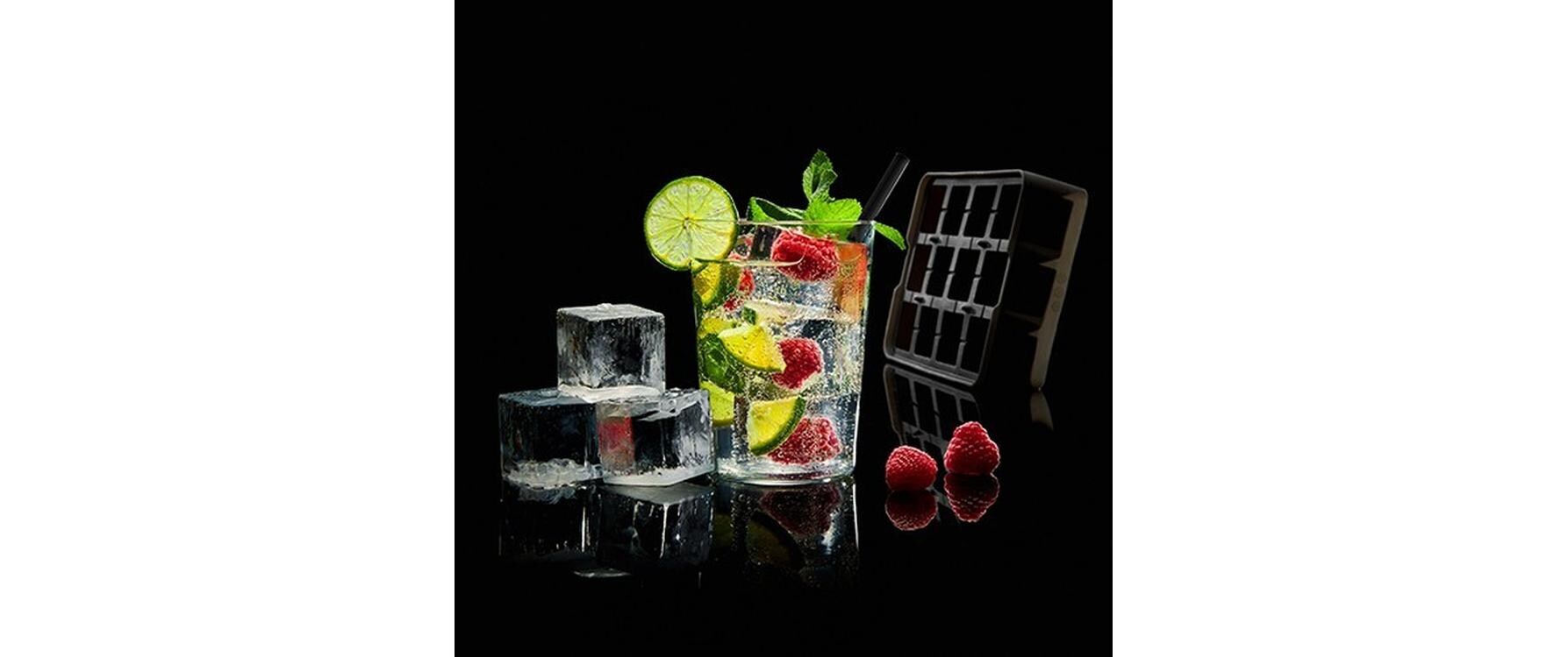Eiswürfelform Würfel Schwarz / Transparent, 4 x 4 cmIce Former