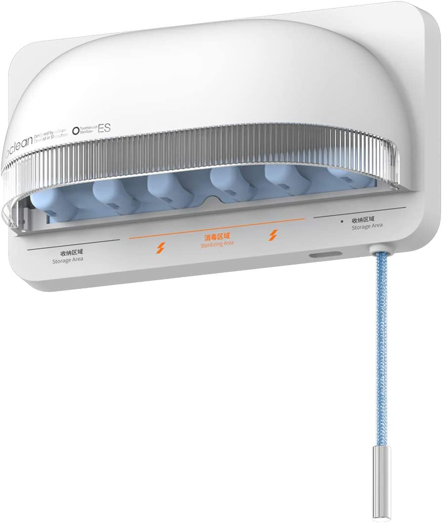 S1 Smart UV Zahnbürsten Sterilisator mit Trocknungsfunktion für 2 Bürsten - Weiss