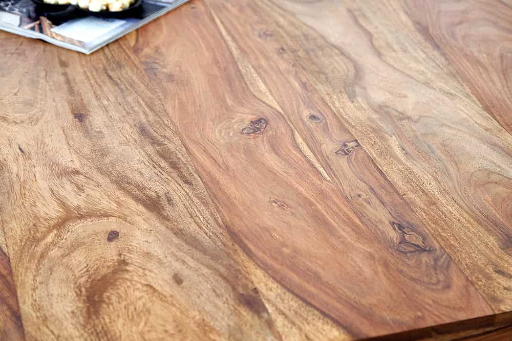 Massivholz Esstisch MAKASSAR 200cm braun Sheesham stone finish Holzbeine rechteckig