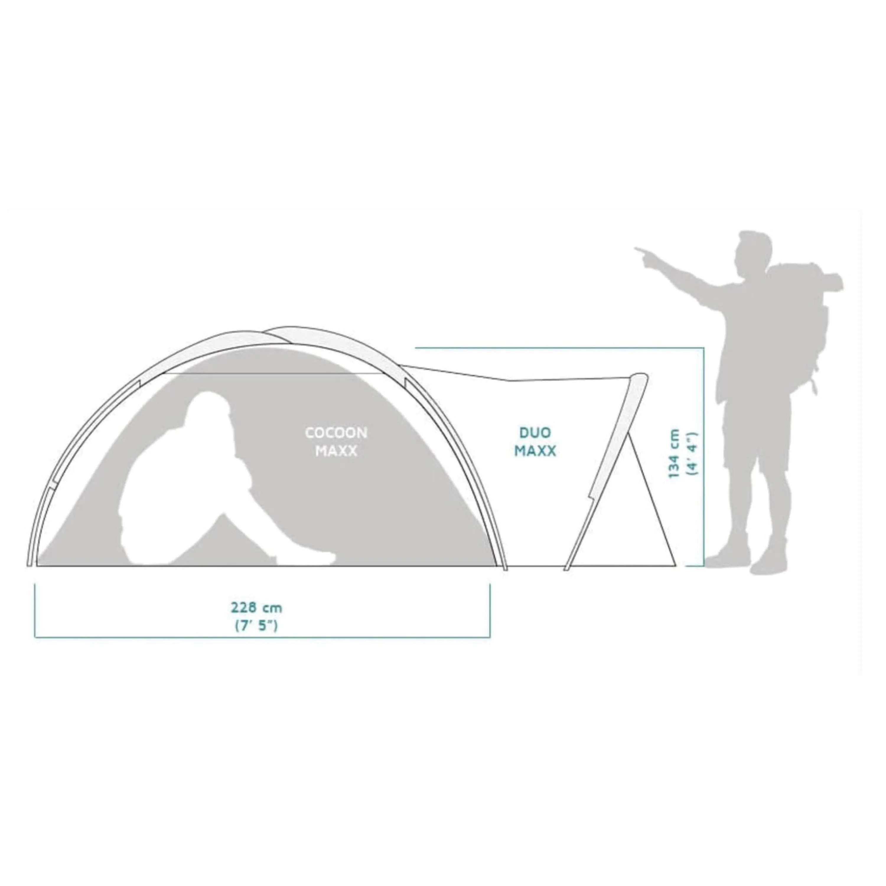 Crua Outdoors -  Zelt Crua Duo Maxx Lightweight 3 Personen