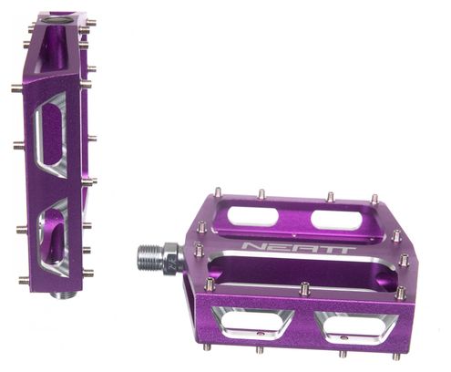 Paire de Pédales Plates Neatt Attack V2 XL 11 Picots Violet