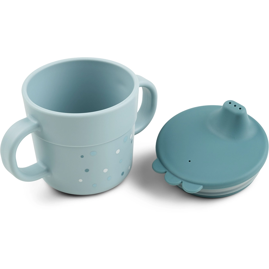 Done by Deer™ Trinklernbecher Foodie Happy dots Blau