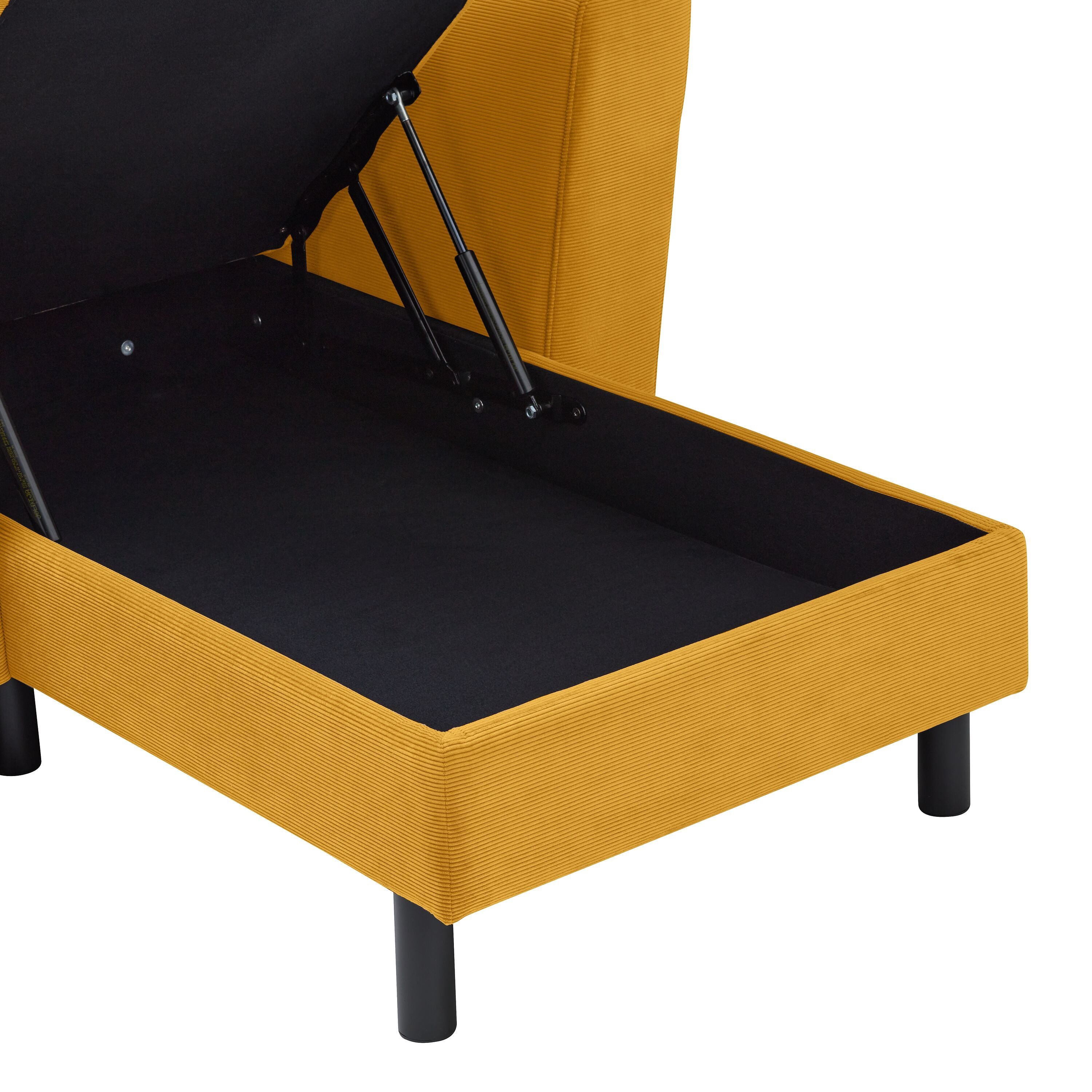 DIENER Ecksofa - Senf / B: 235.0 cm x T: 156.0 cm x H: 81.0 cm