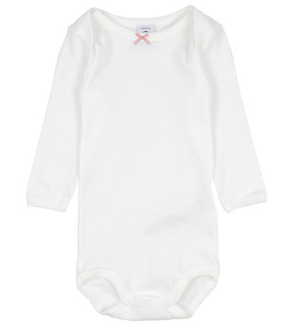 Petit Bateau Body l/æ - 3-pak - Hvid/Rosa