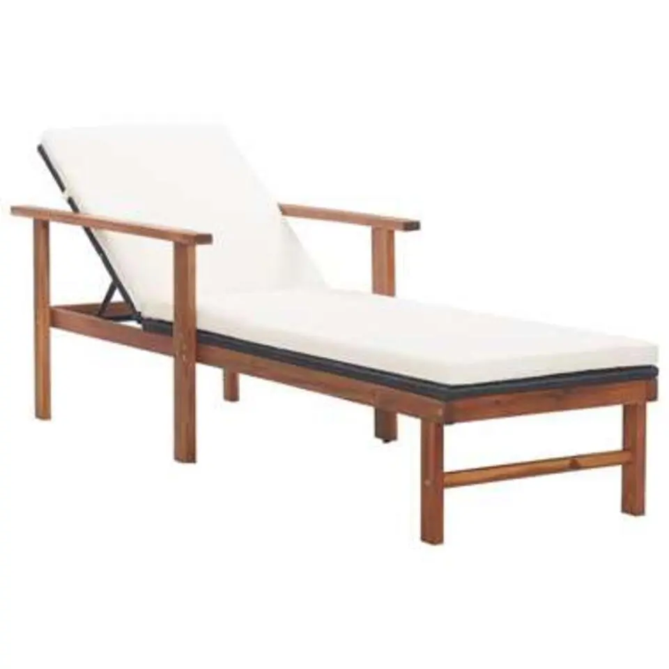 vidaXL - Zonnebed - Zwart - Poly rattan