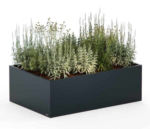 Herstera Metall-Pflanzkasten Cube Edge LED,